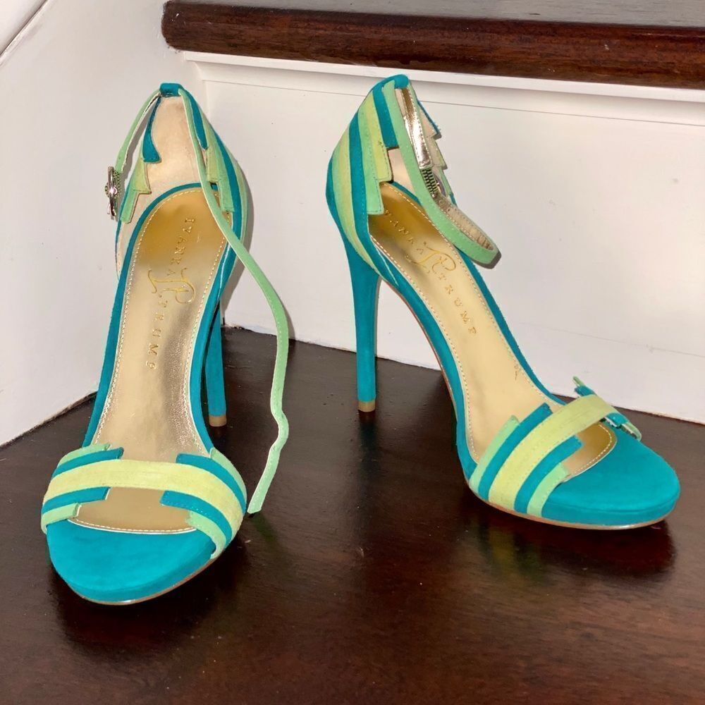Jade Suede Heels - Picture 2 of 4